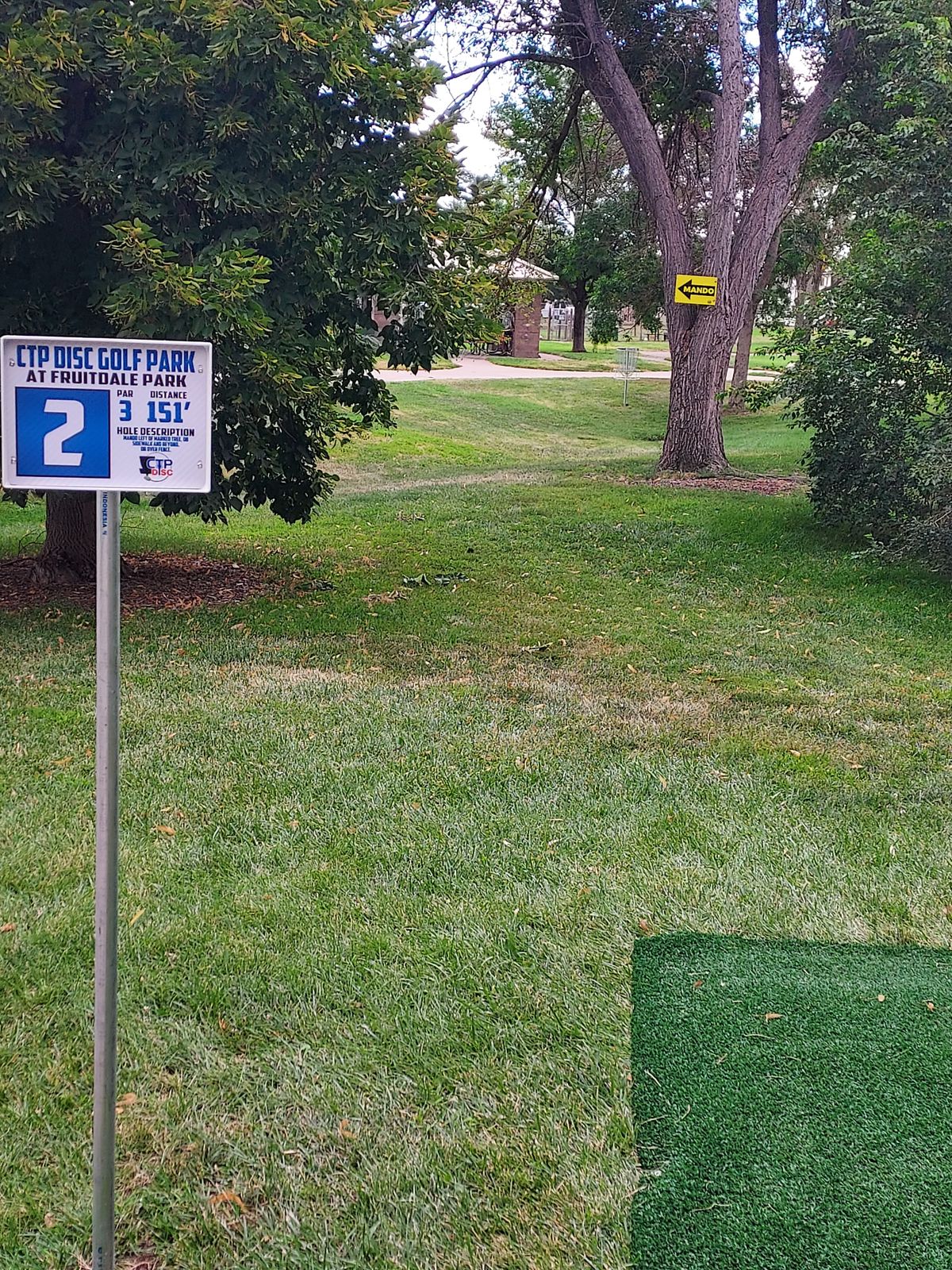 Walk towards the entrance to the parking lot.