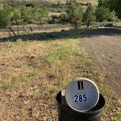 Hole number 1 is a downhill shot