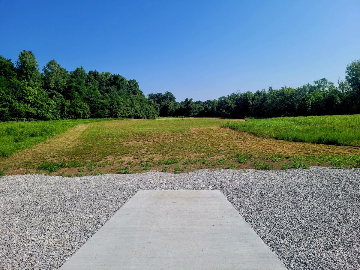 Driving Rang with (3) concrete tee pads added in 2023.
