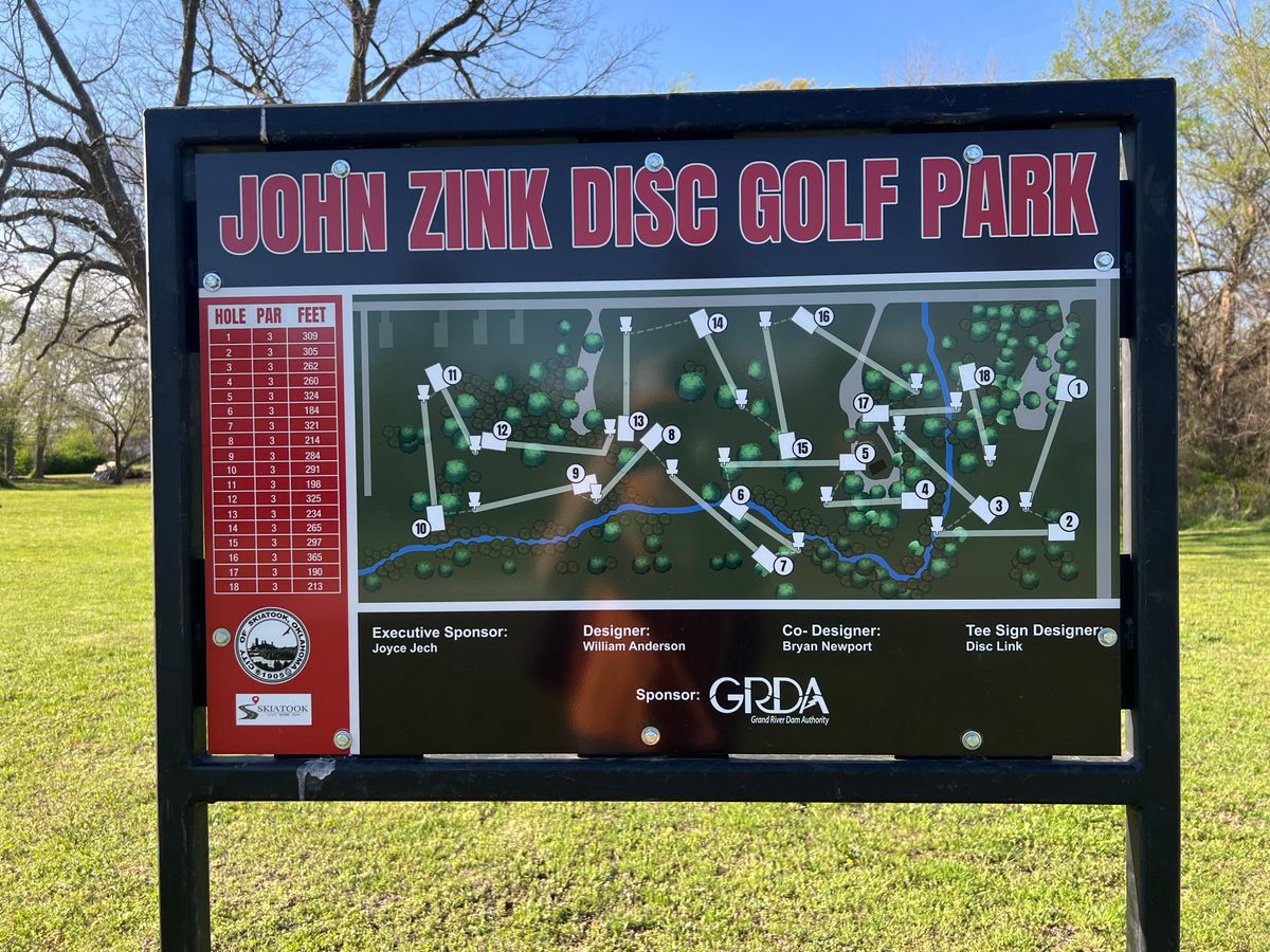 Course map near Hole 9