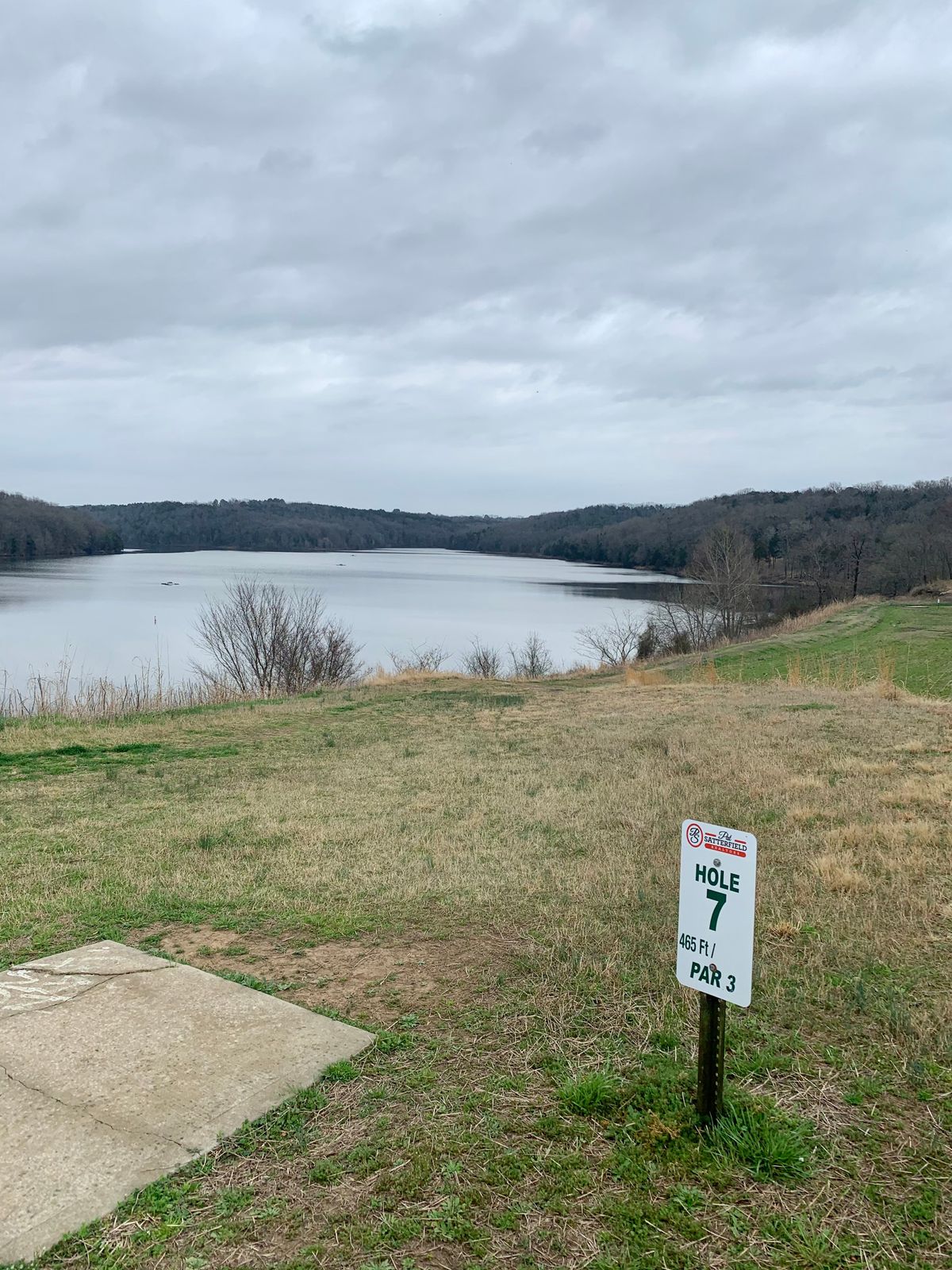 Good course. Beautiful view.