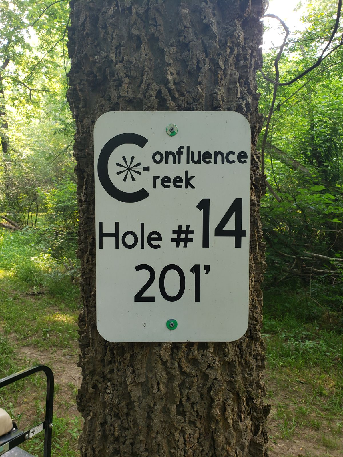 Hole 14 tee sign