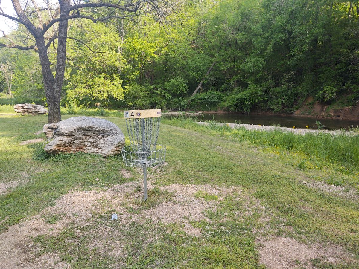 Hole 4 Basket beside the Rocks and Creek