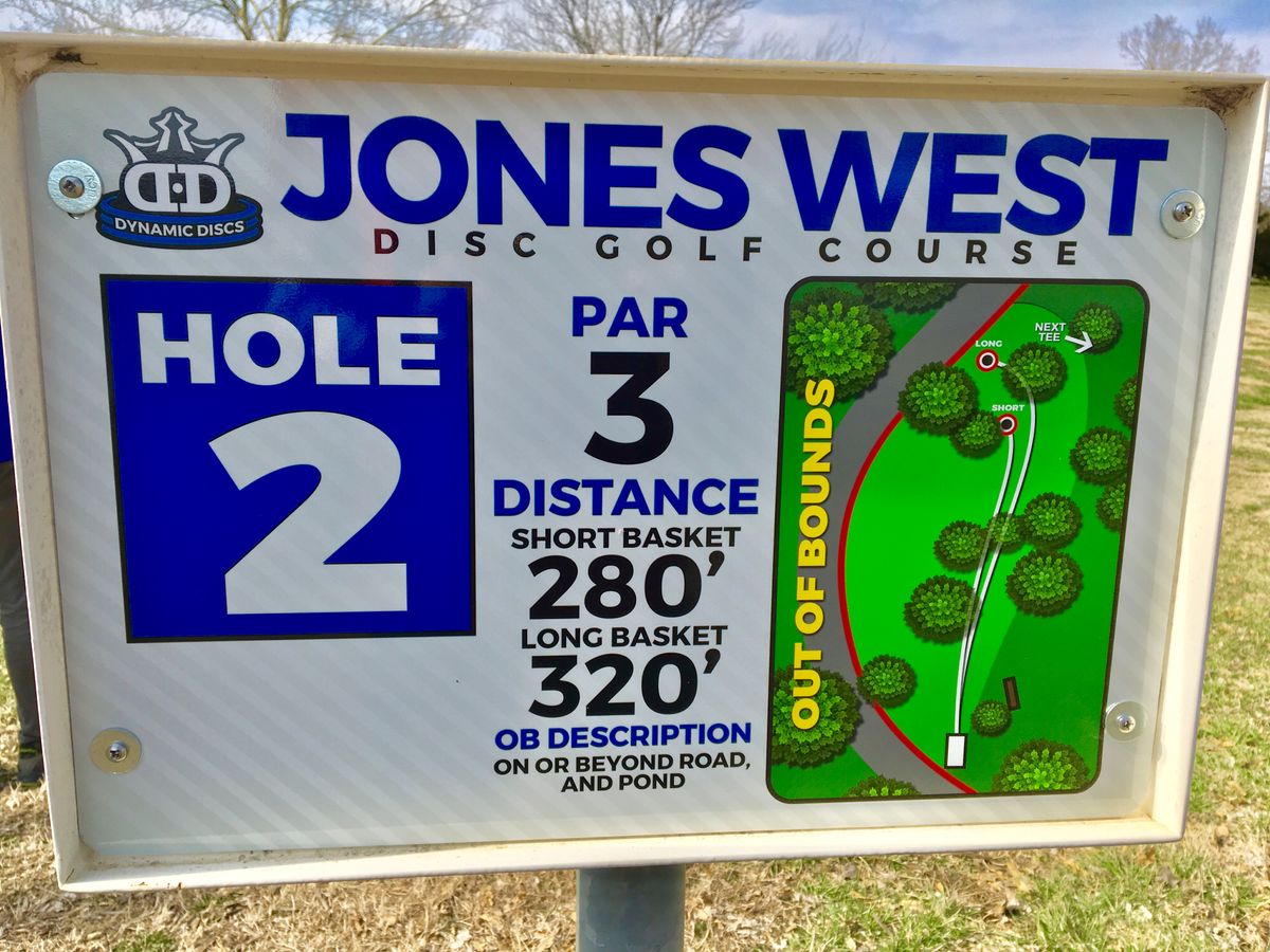 Hole 2 Tee Sign