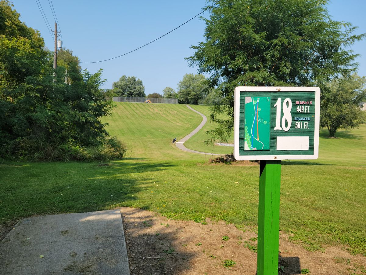 Last hole. Nice straight shot