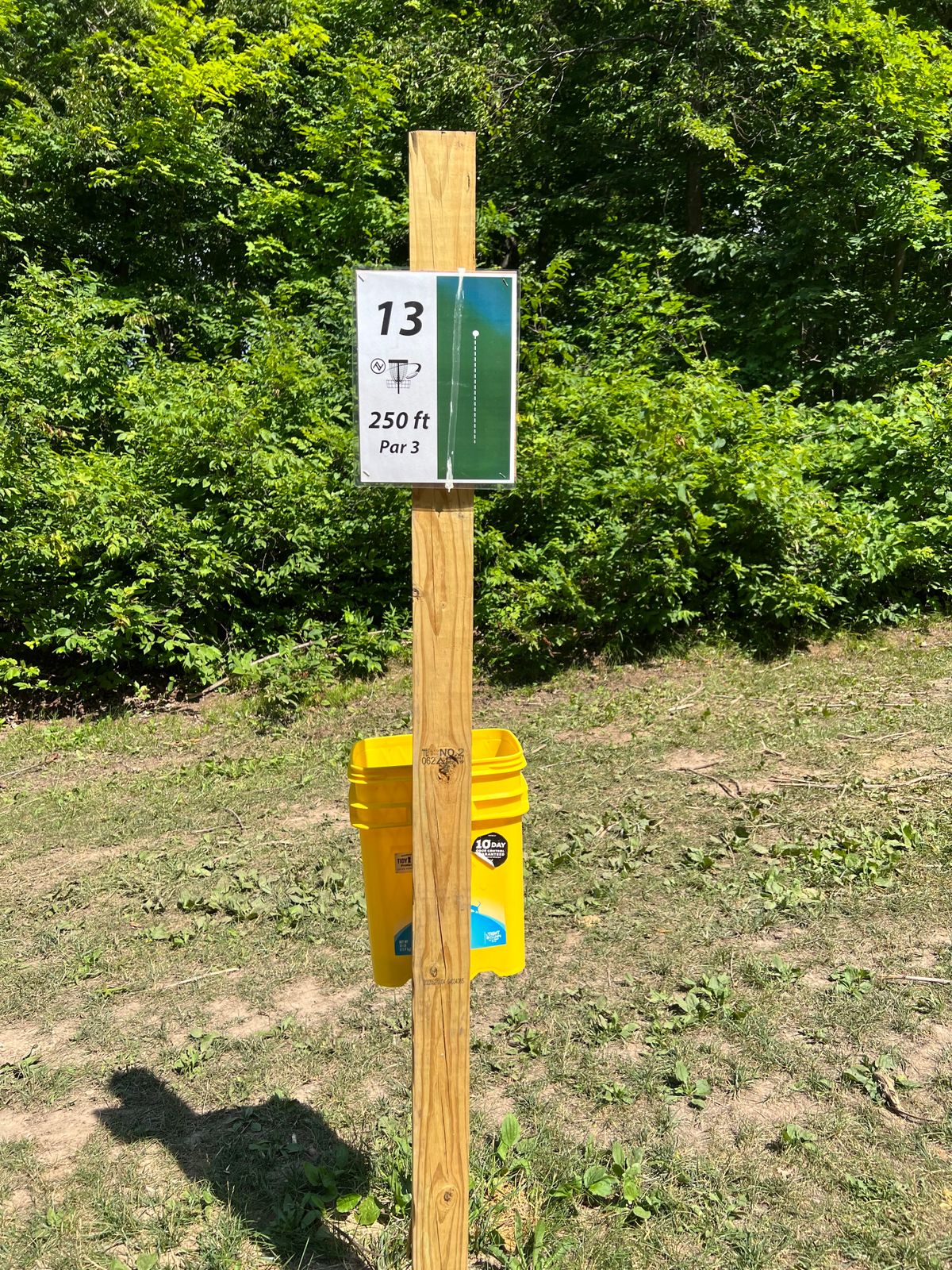 Hole 13 sign