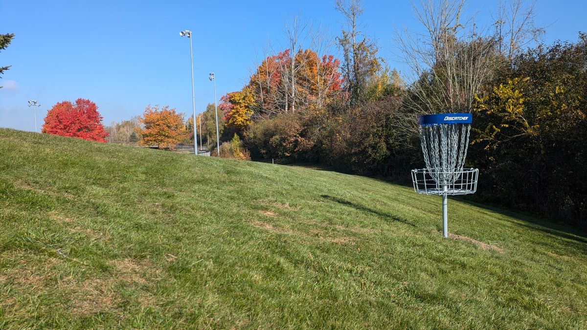 Hole 1 basket - Fall 2024