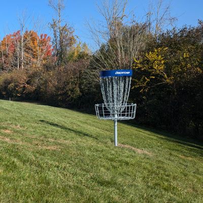 Hole 1 basket - Fall 2024