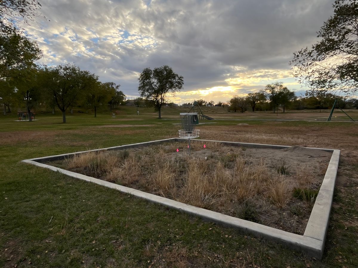 Basket #2 is an island hole where you have to get in in the sandbox area. 