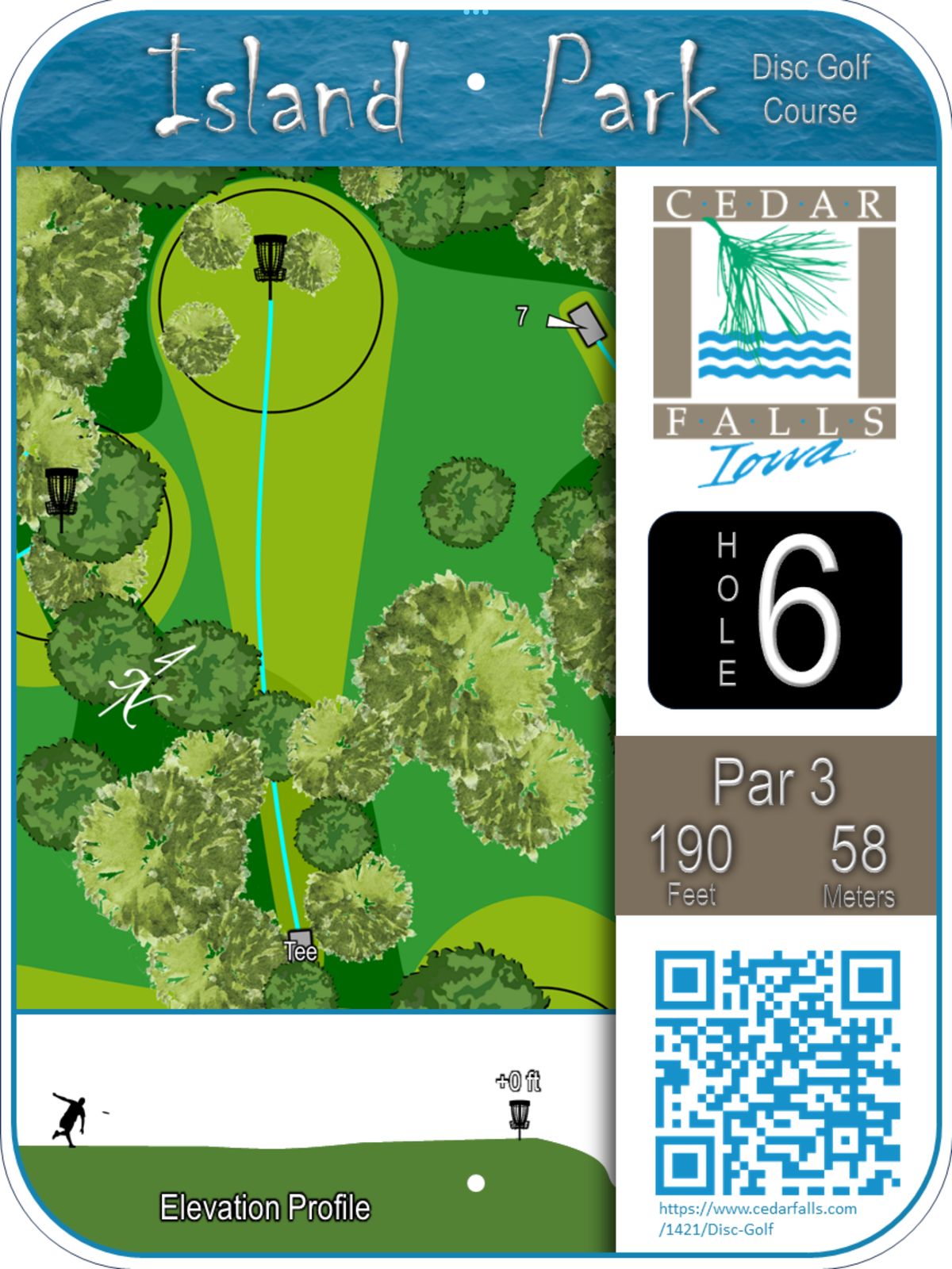 Hole 6 Tee Sign