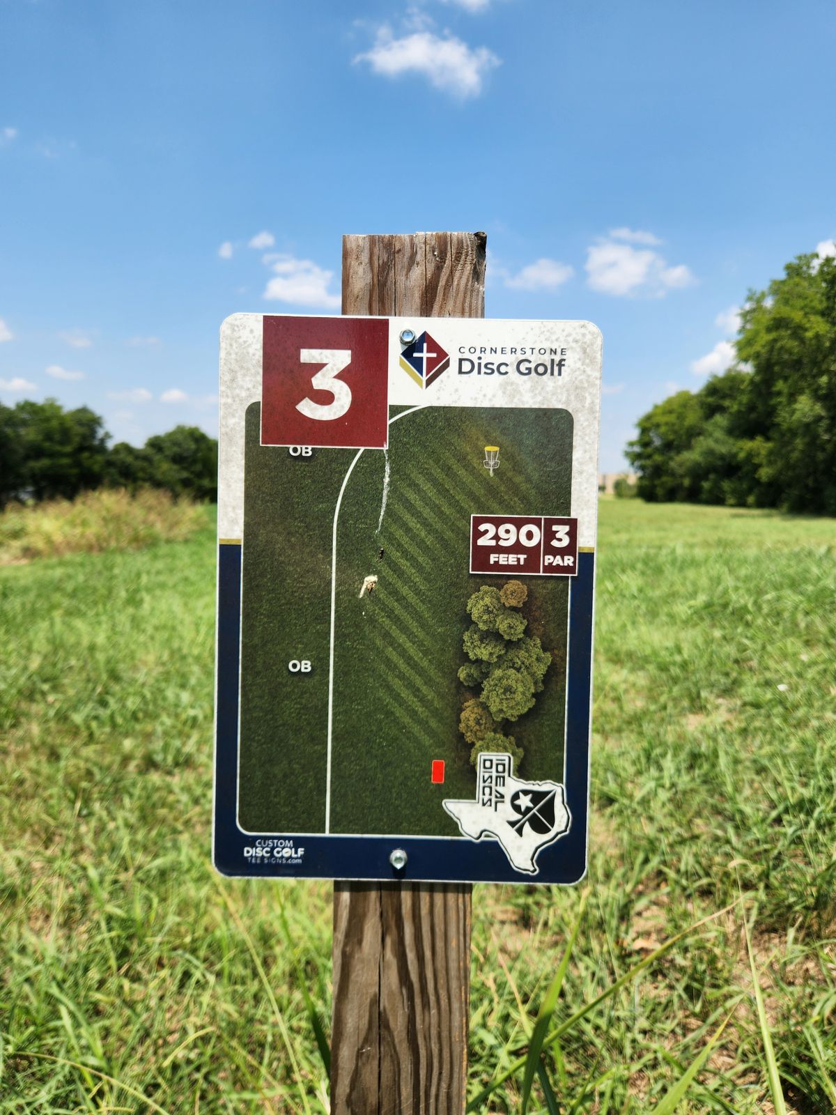 Hole 3 sign