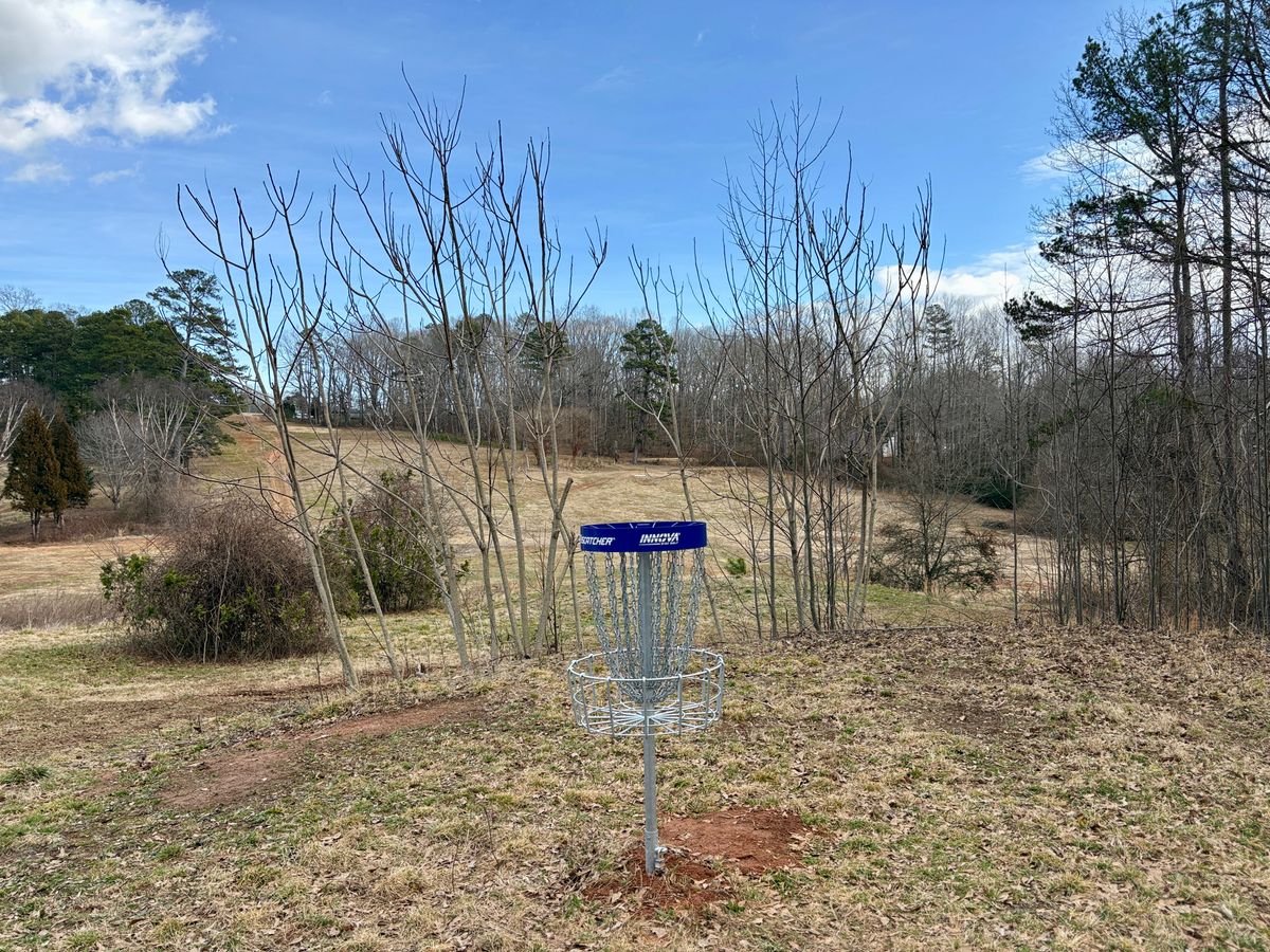 Hole 13 basket to tee