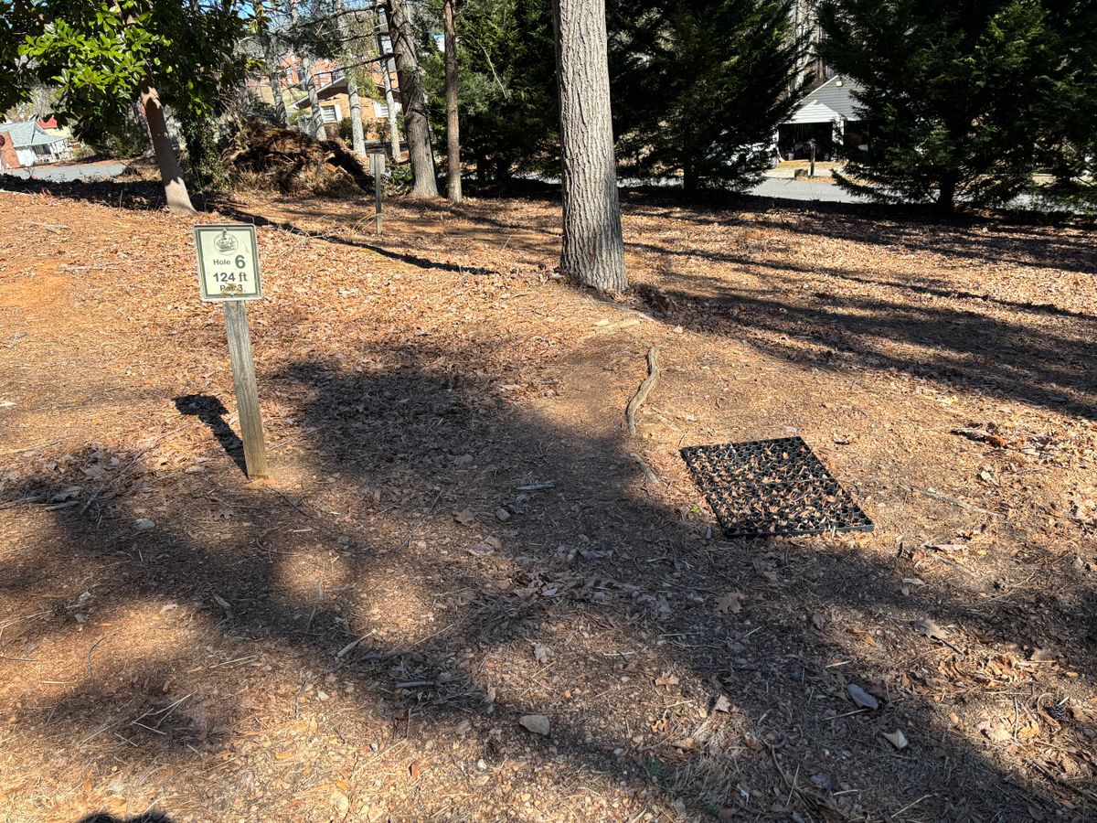 Hole 6 is an uphill shot