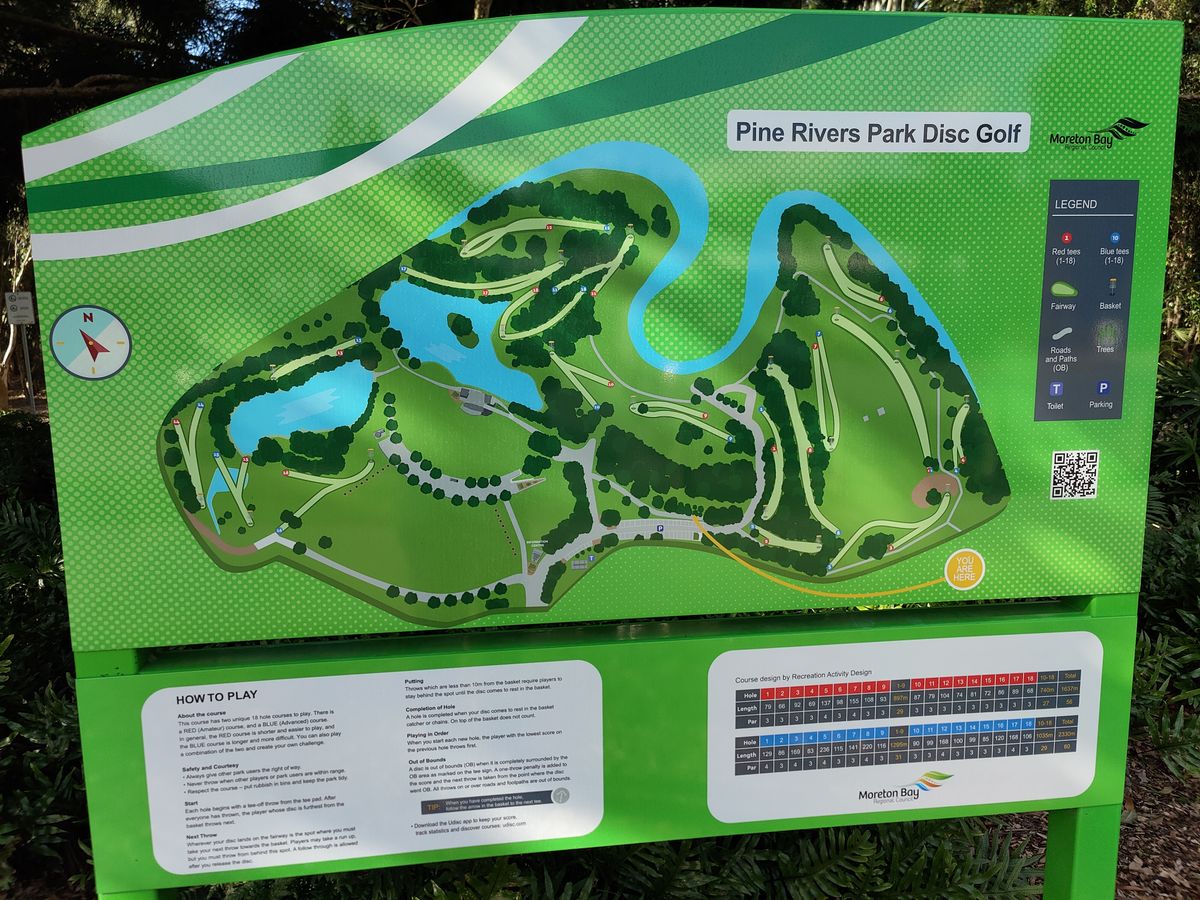 New 18 hole course map