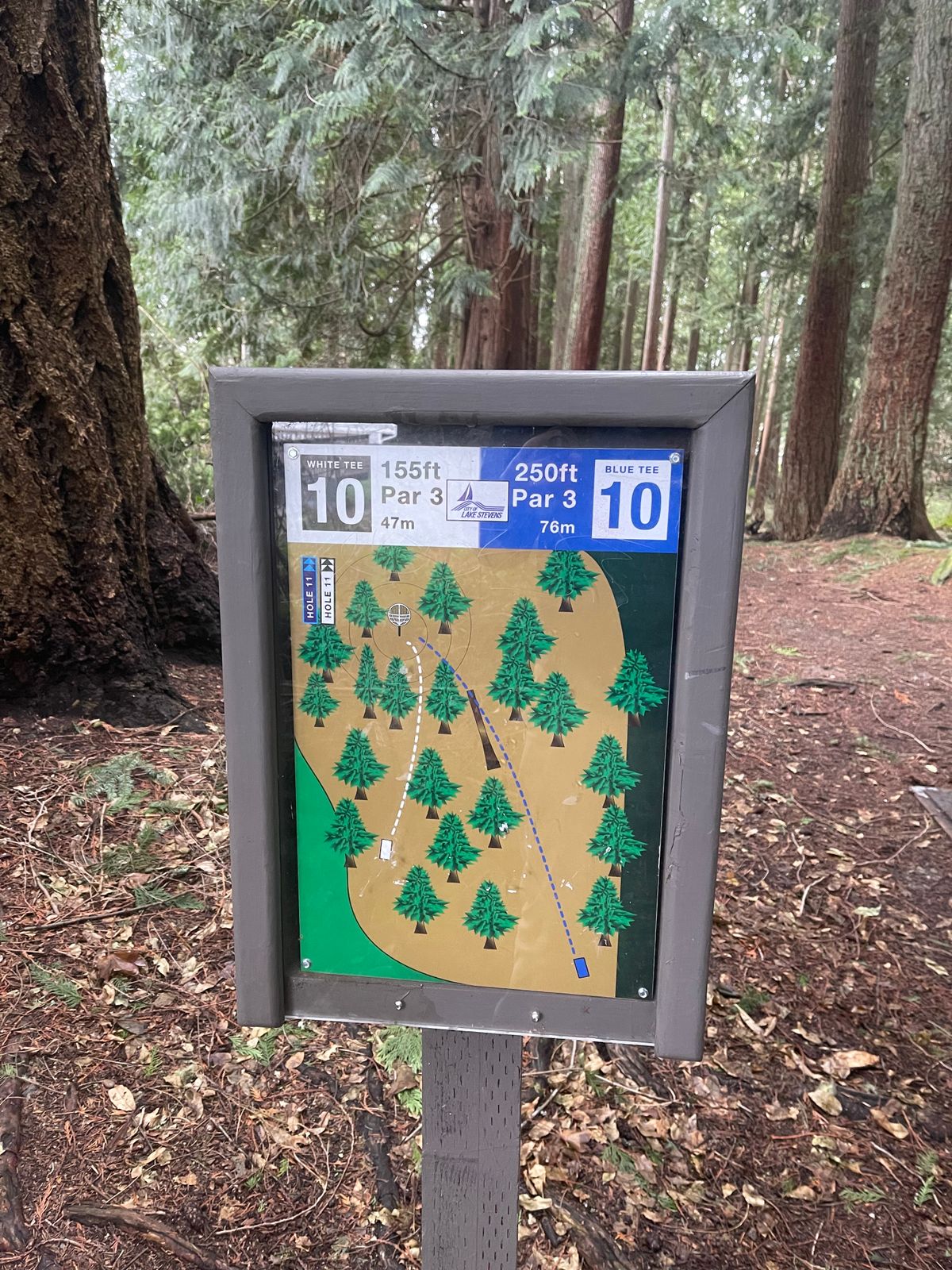Hole 10 sign