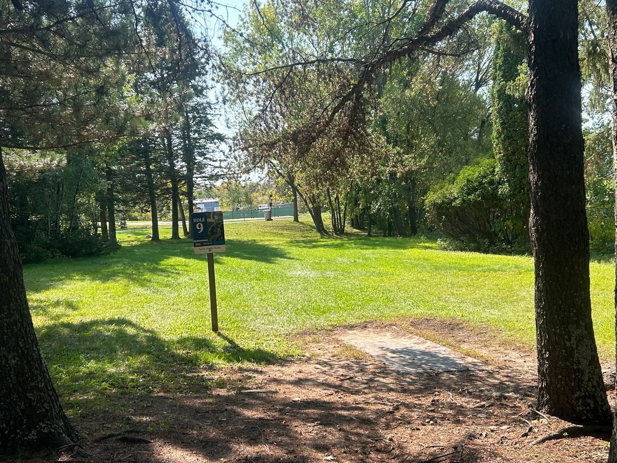 Hole 9 tee area
