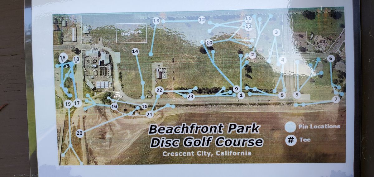 Map at teepad 1