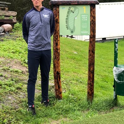 Eagle McMahon at Krokhol DGC Hole 1