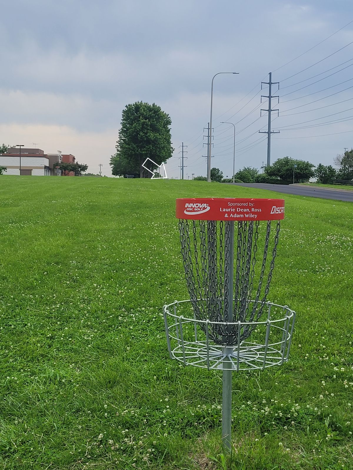 Hole 8 main basket to tee