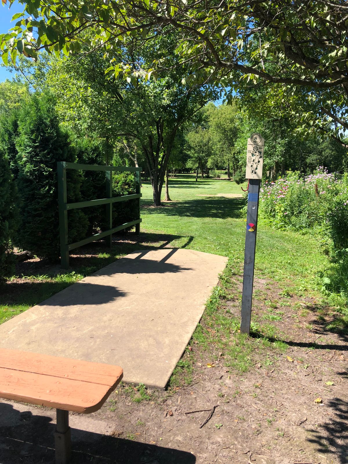 Hole 8 blue pad