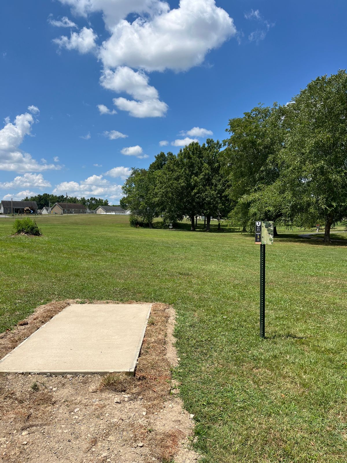 Hole three’s tee