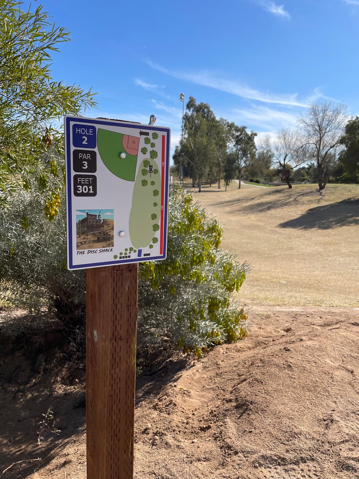 Hole #2 has a beautiful elevation change