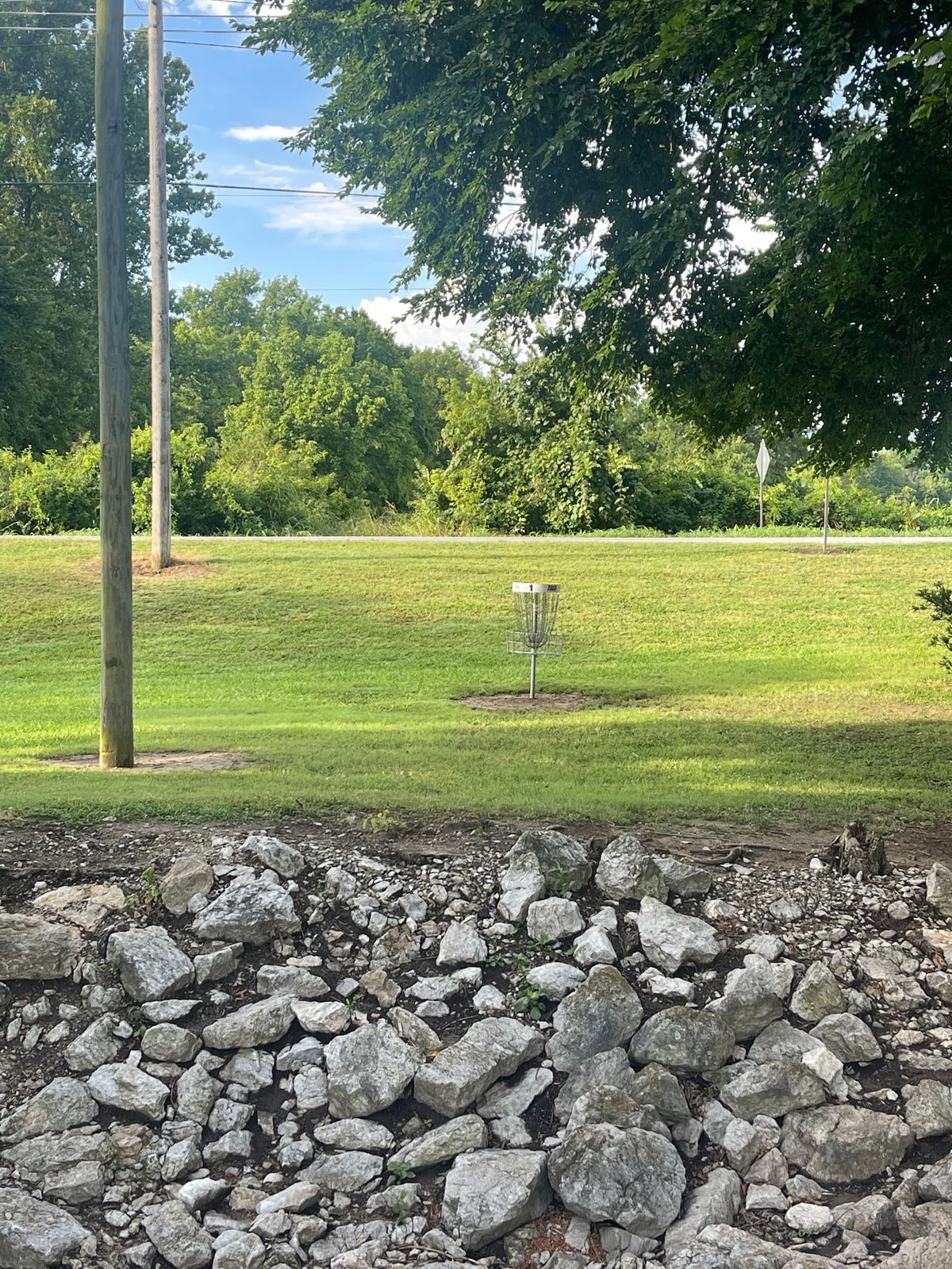 Hole 1 basket