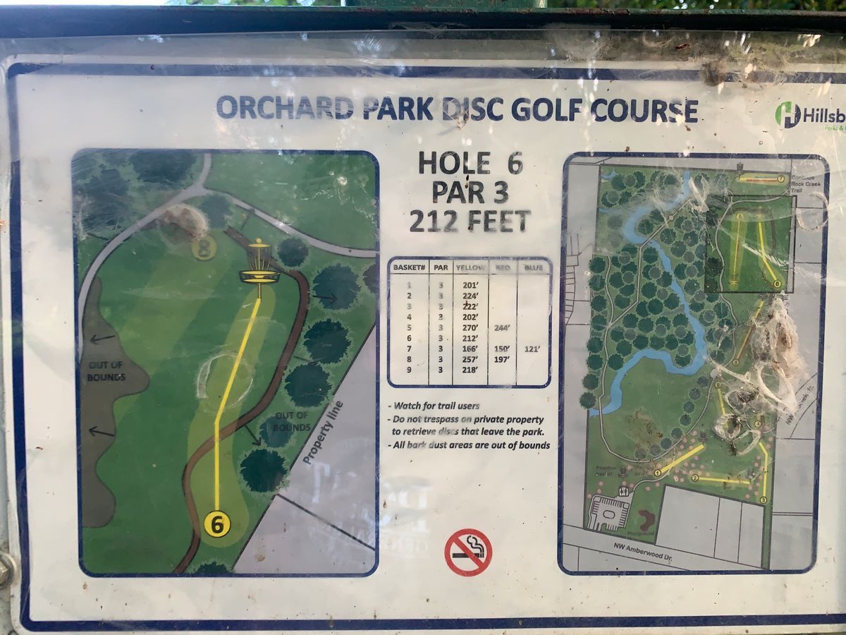 Hole 6 sign