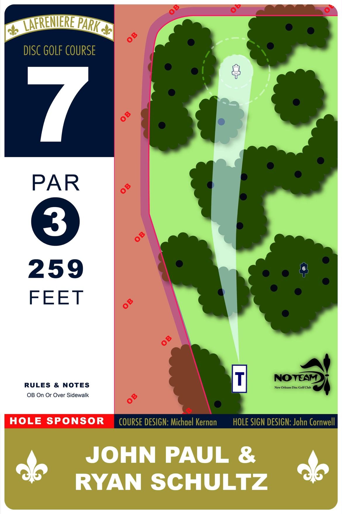 Hole 7 sign