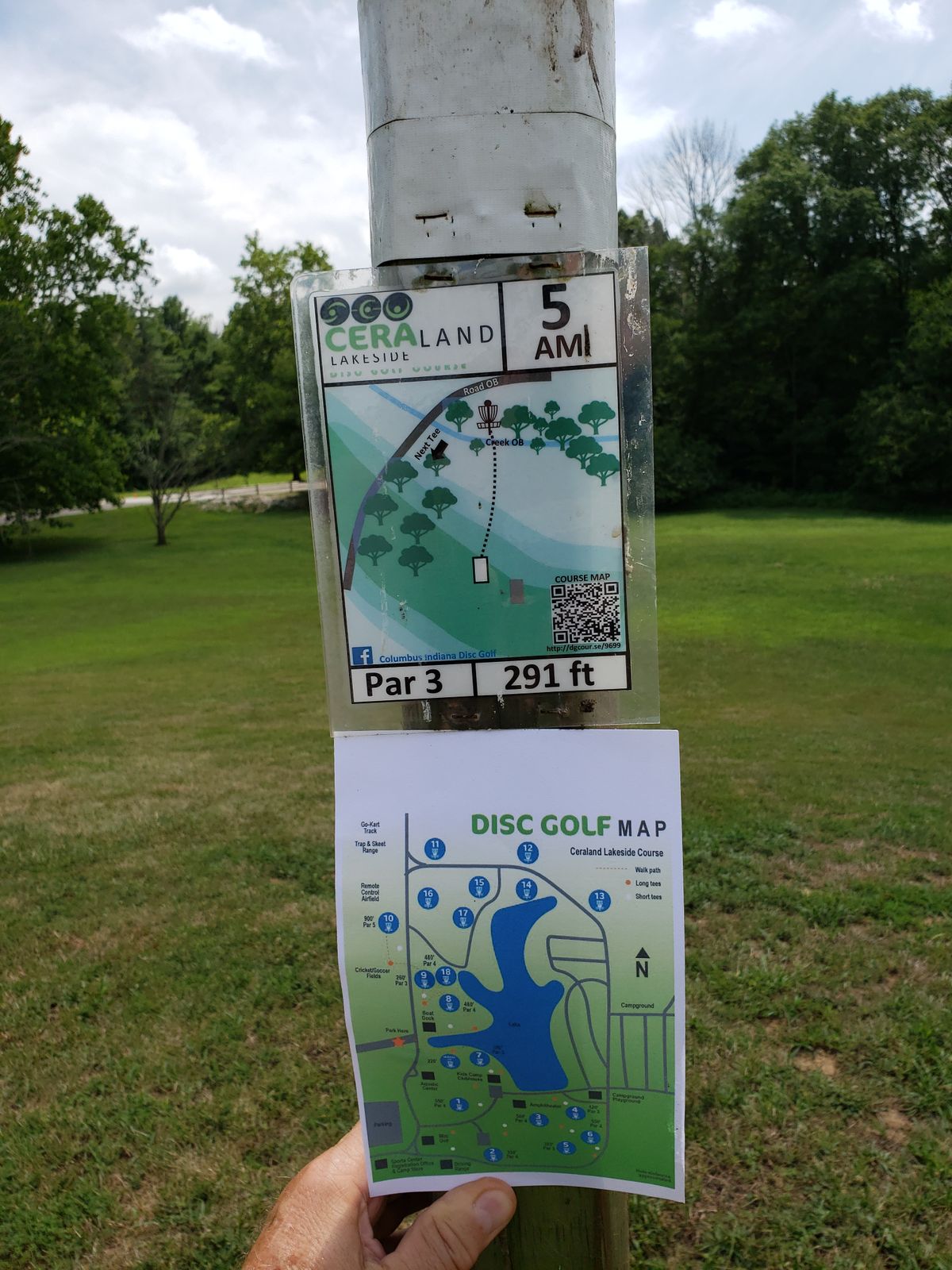 #5 Amateur Tee Sign Post.
