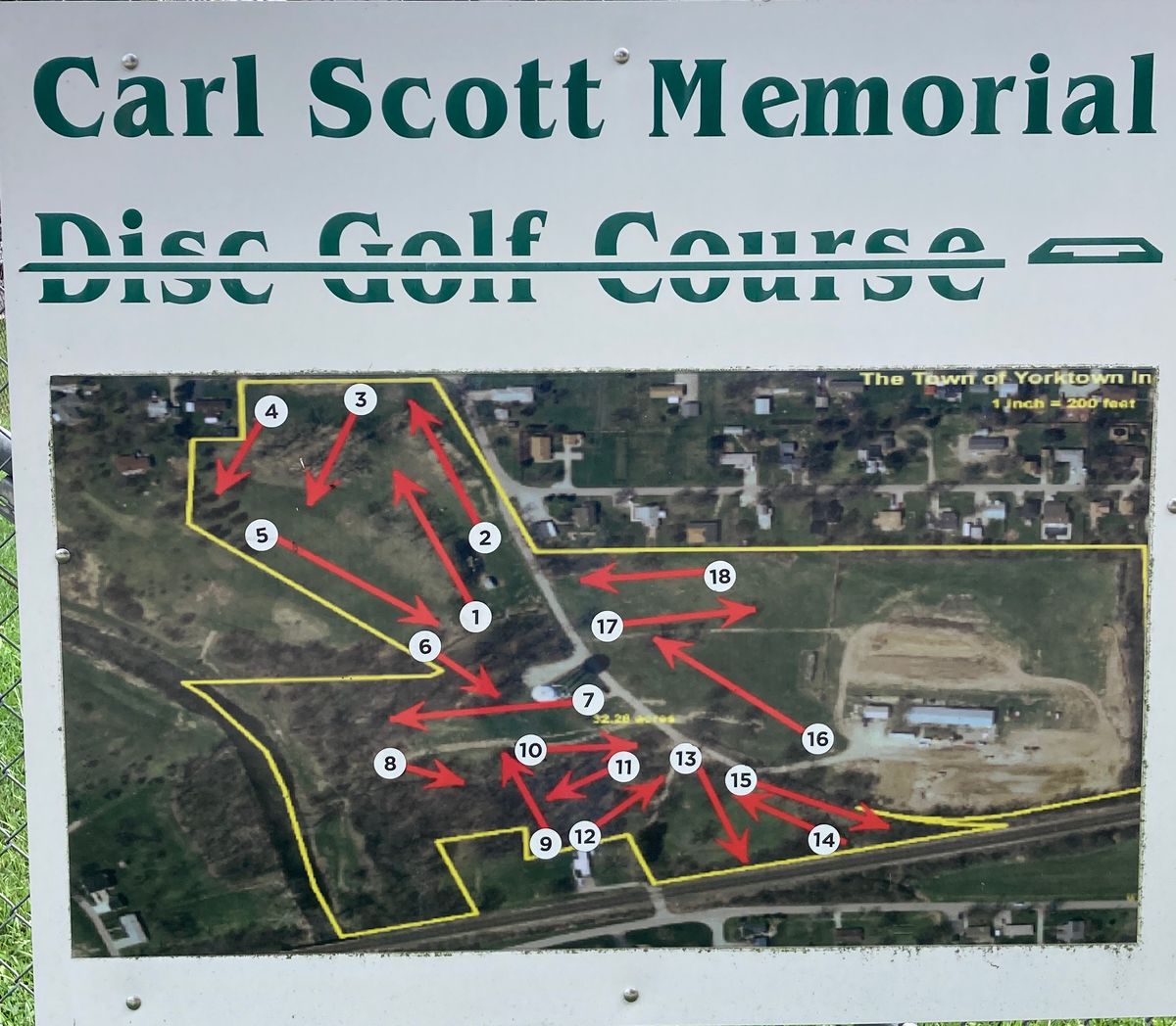 Entrance sign.