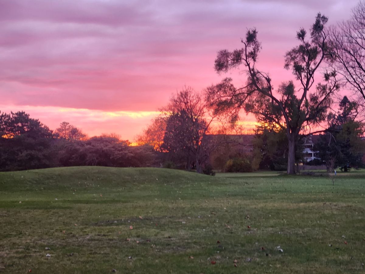 Sunset at Lakeshore can be pretty nice and it is a good place to play later in the day because you don't lose your disc as easily.