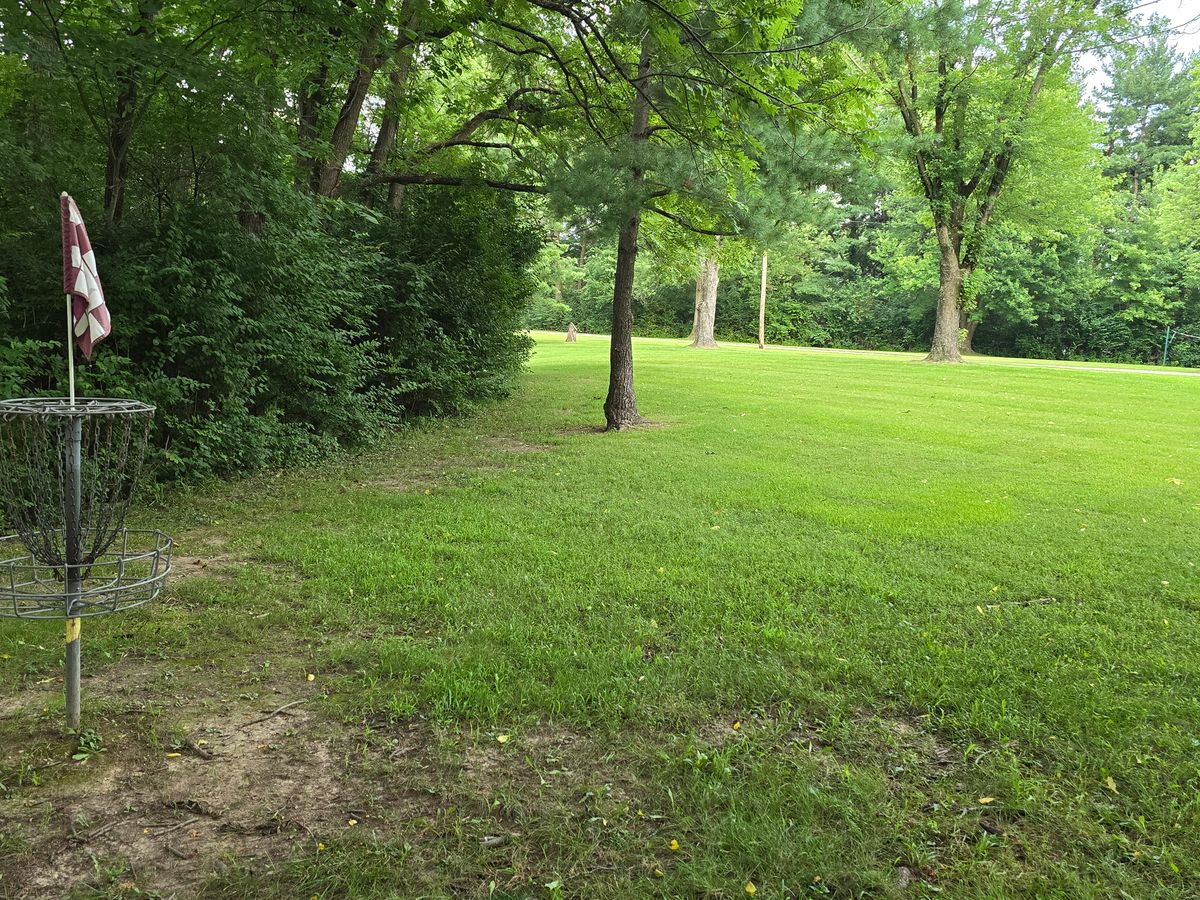 Hole 17 green looking back.