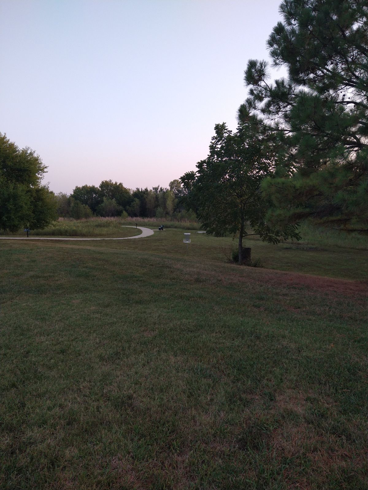 Basket position on 3rd hole.