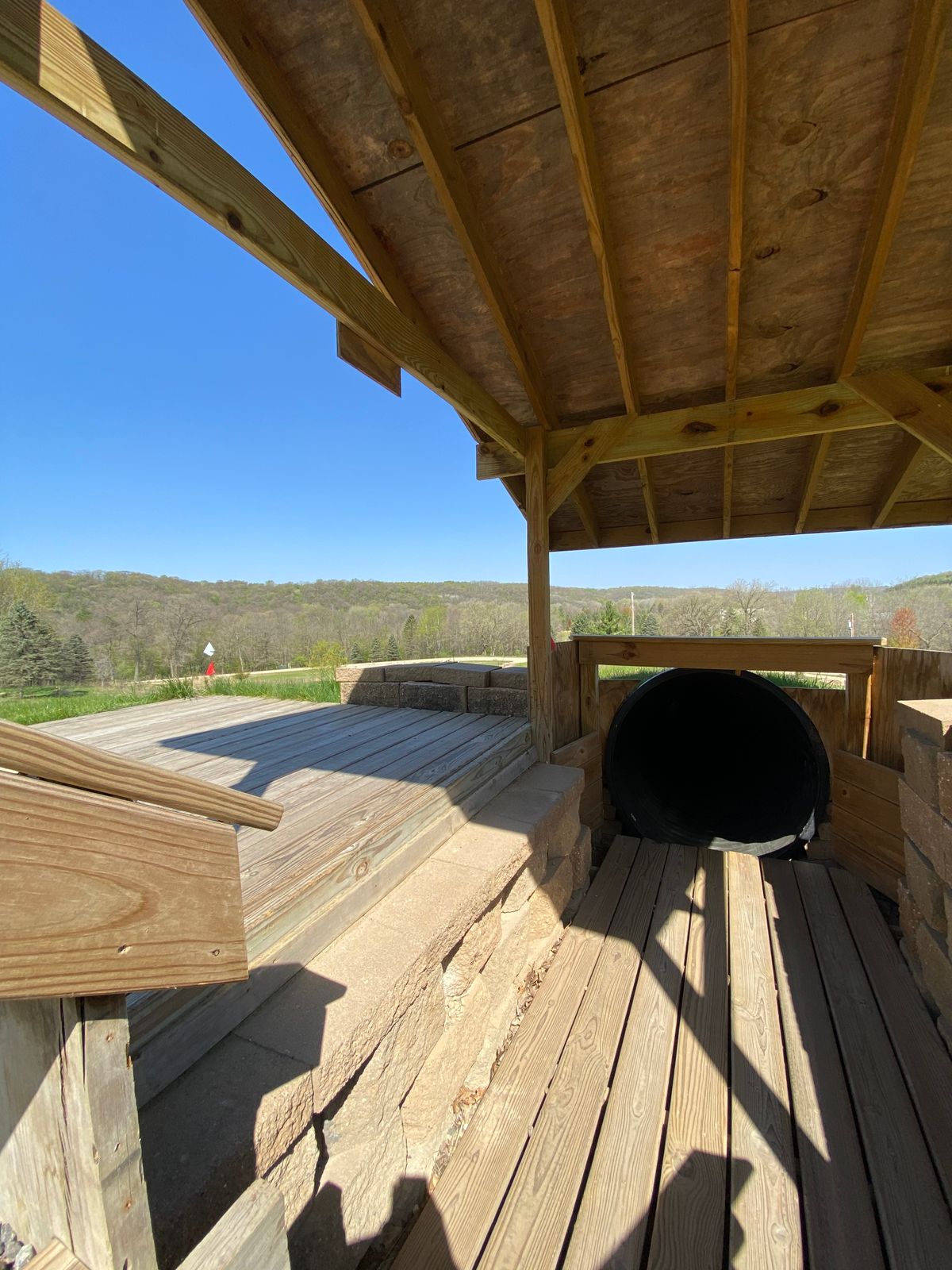 Temp hole, short tee 4, River Trail Open