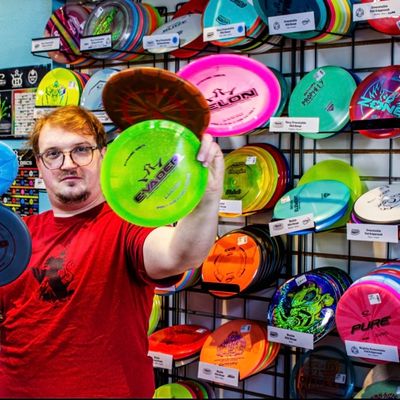 Kevin is the resident disc golf expert at the store and is very friendly and approachable.