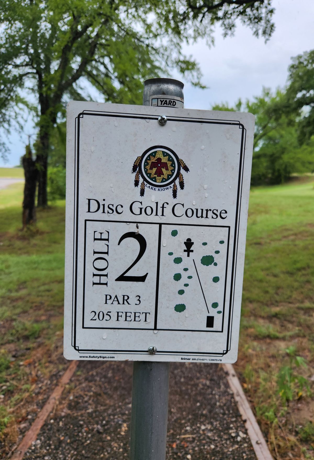 Hole 2 sign