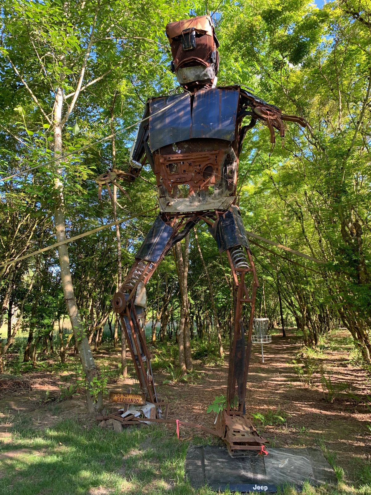 Fernando on hole 7’s approach