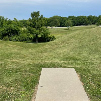 Hole 11, basket is on the right, but the basket for hole 10 is what you can see in the photo