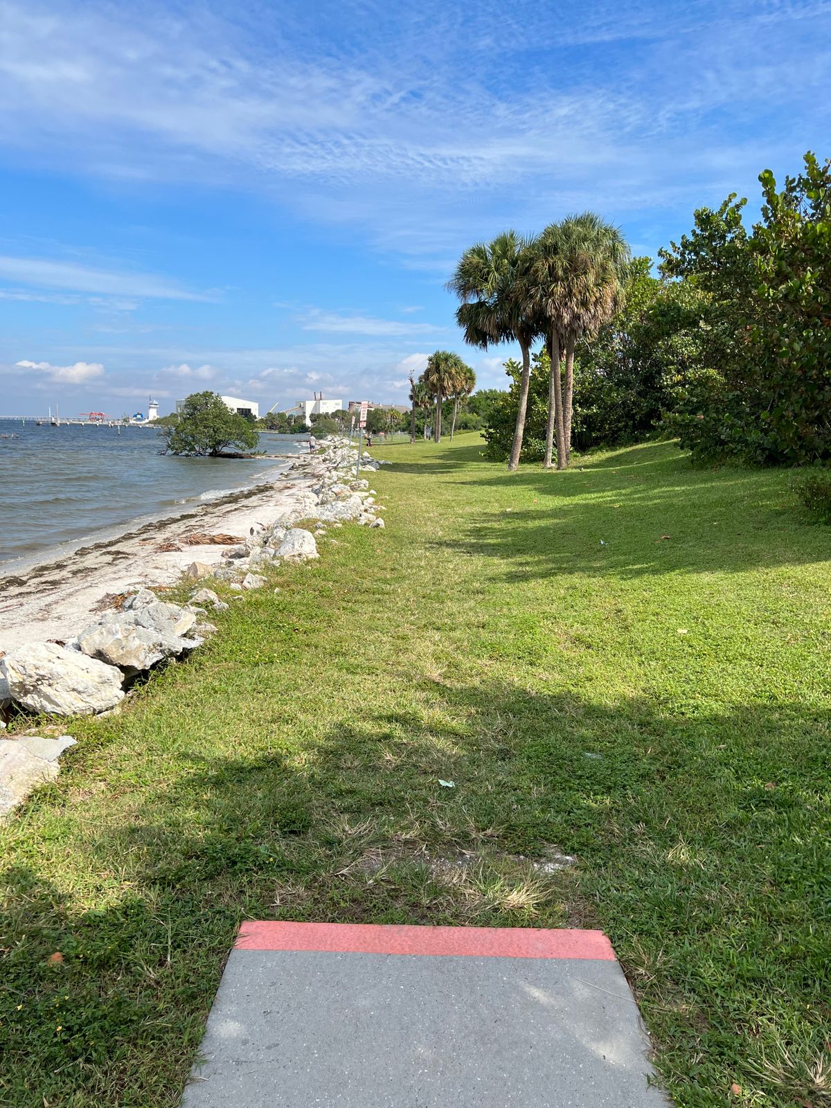 Hole 17 from orange tee pad