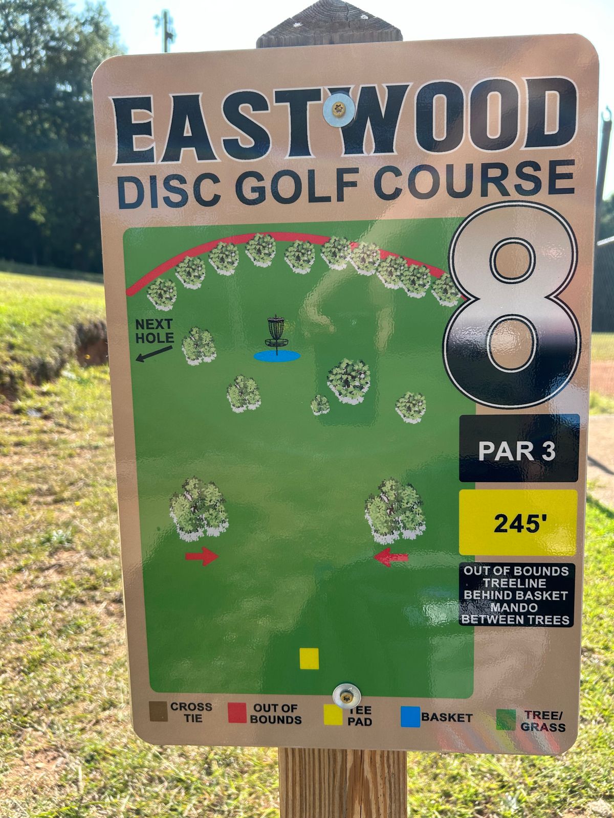 Hole 8 Sign