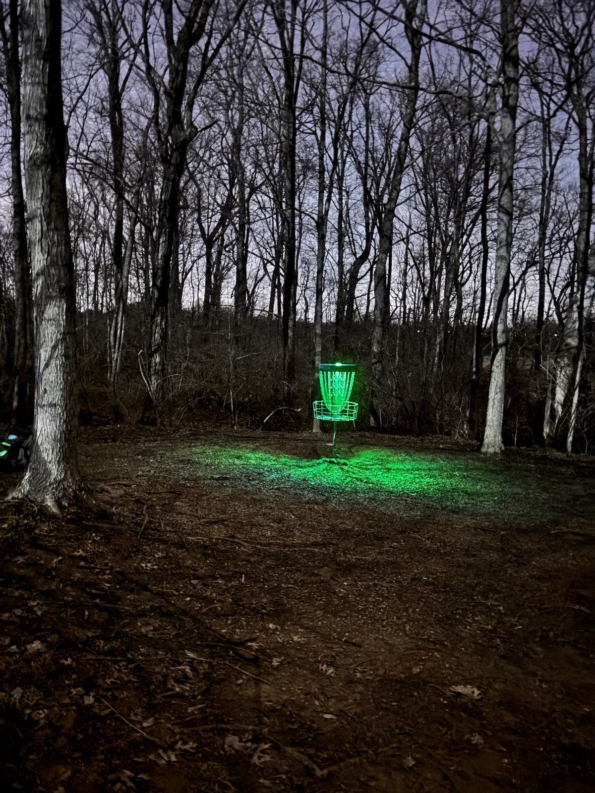 Hole 4 is easier at night. 