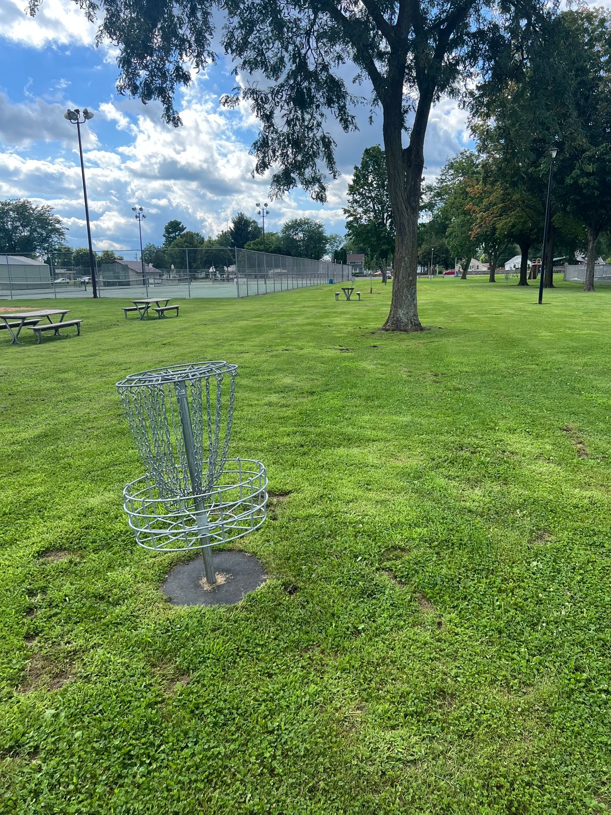 Hole 9 basket