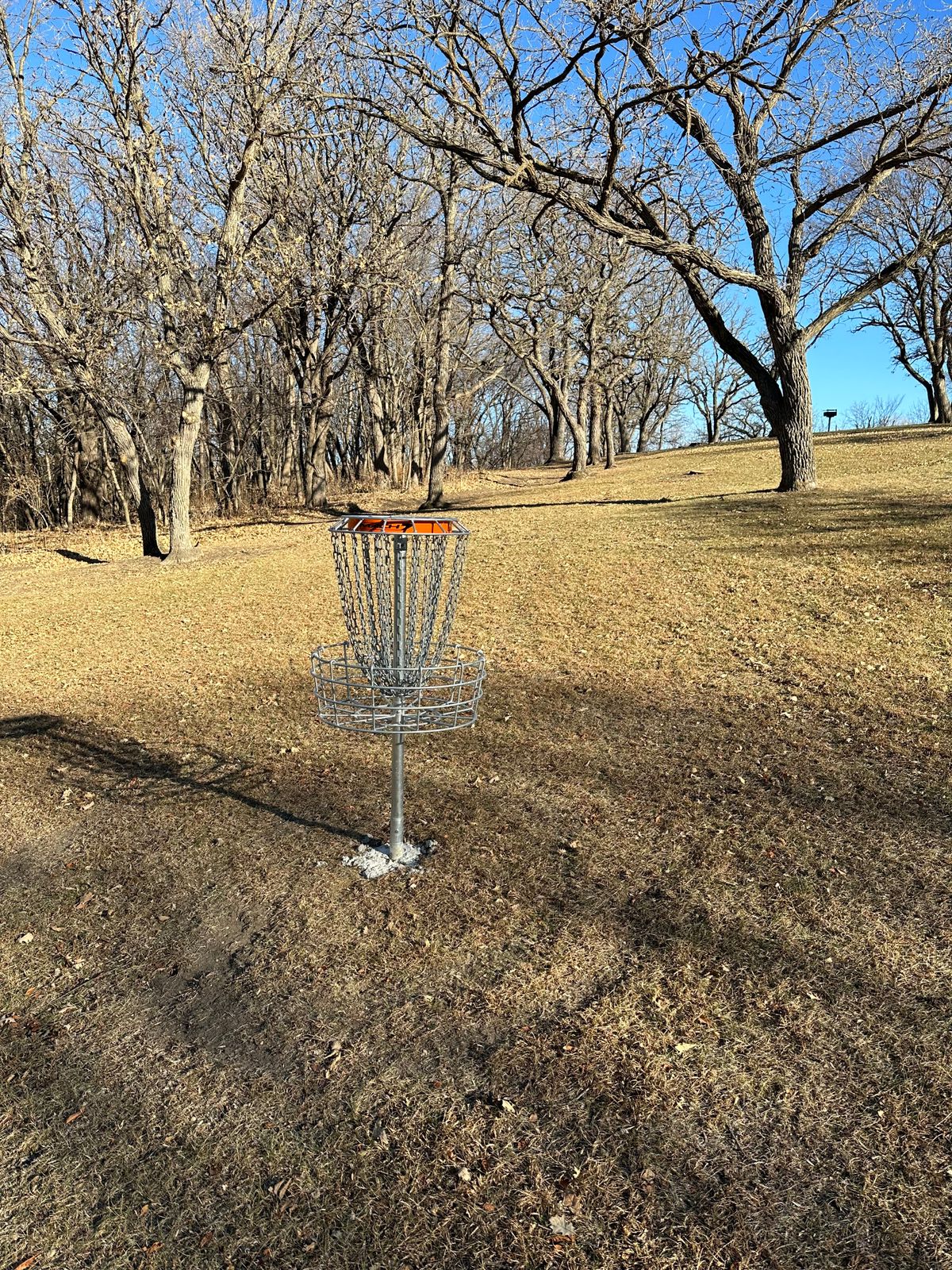Hole 5 Basket Looking Back At Teepad.