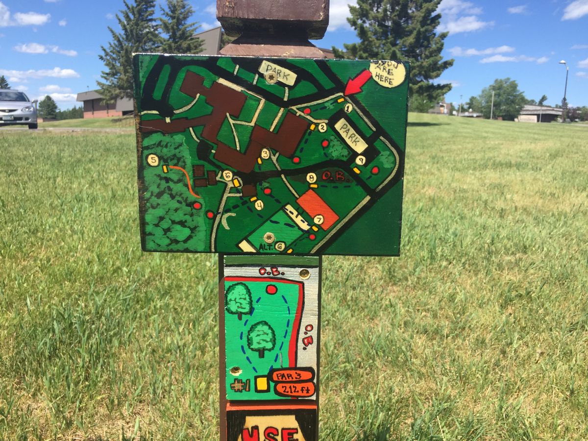 Course Map on Hole #1
