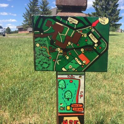 Course Map on Hole #1