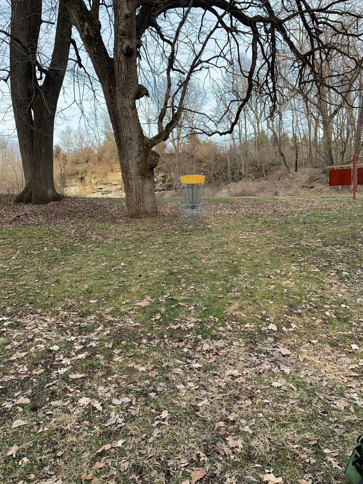 Hole 1 & hole 9 basket.