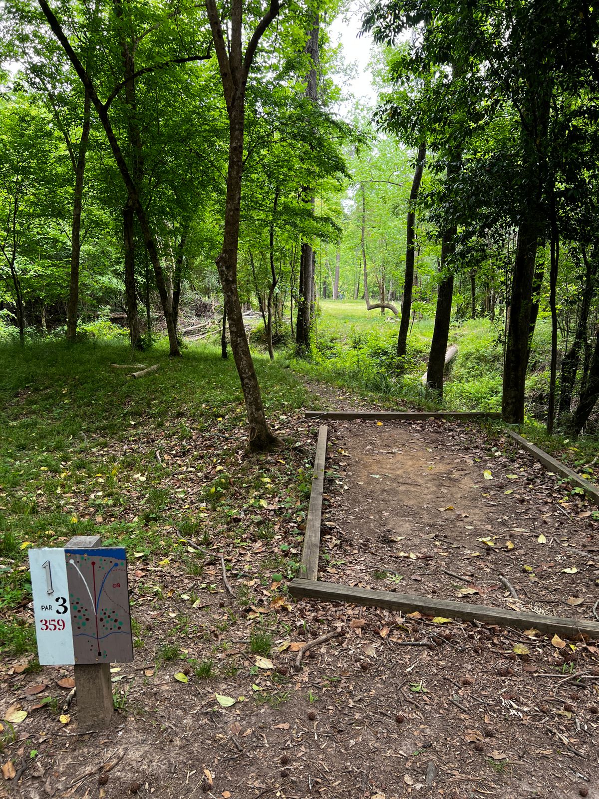 One of the only marked launch zones