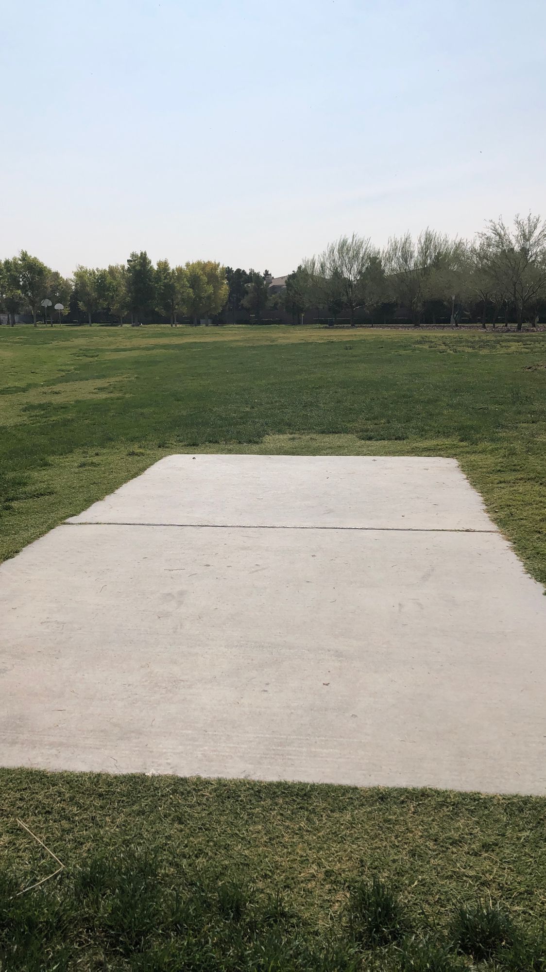 Hole 1 from the launch pad