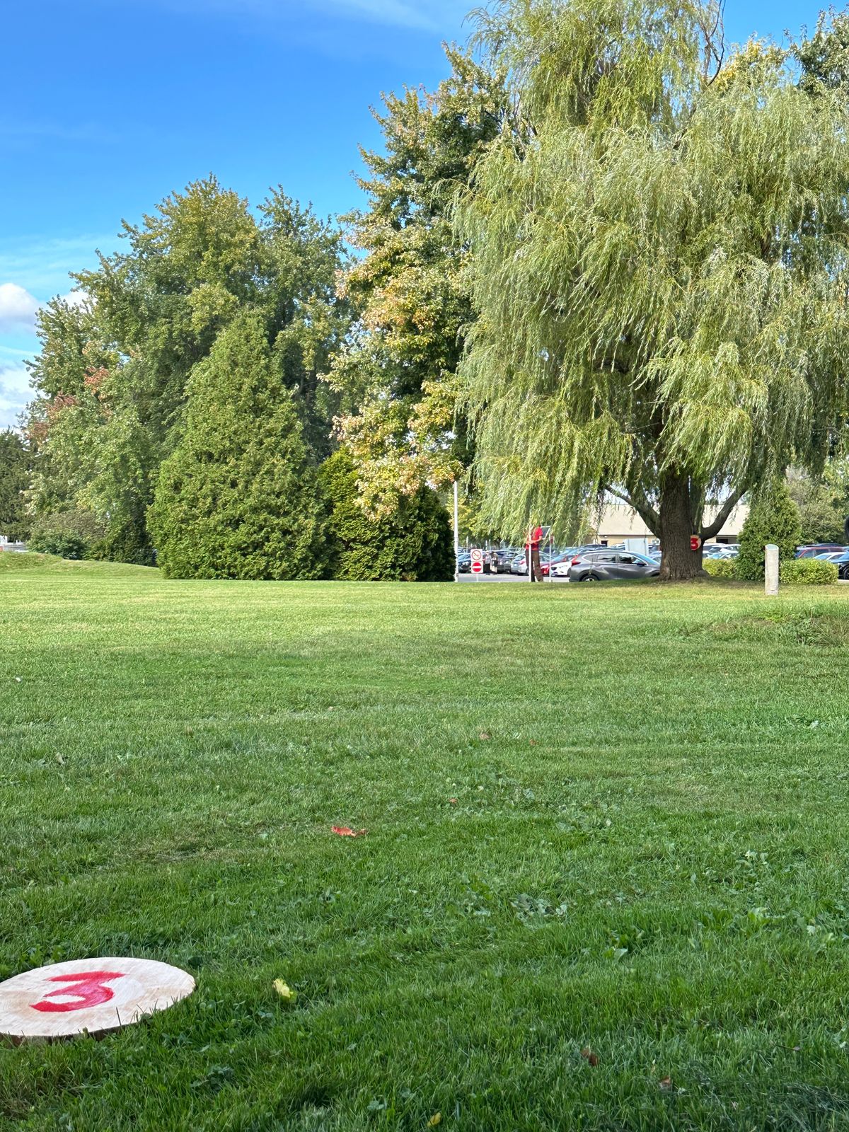 Tee and fairway of hole 3